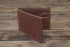 brown leather bifold wallet